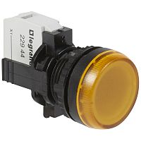 Лампа-индикатор - Osmoz - в сборе - с подсветкой - желтый - 230 В~ | код 023794 |  Legrand